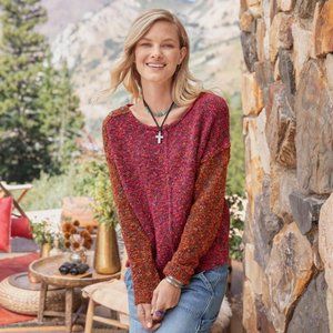 NEW SUper Soft and Light-weight Sundance Sunset Dreams Sweater. Size: XS